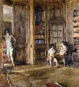 Edouard Vuillard In the Library painting